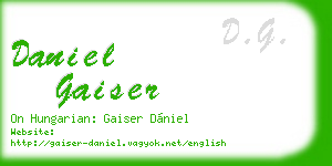 daniel gaiser business card